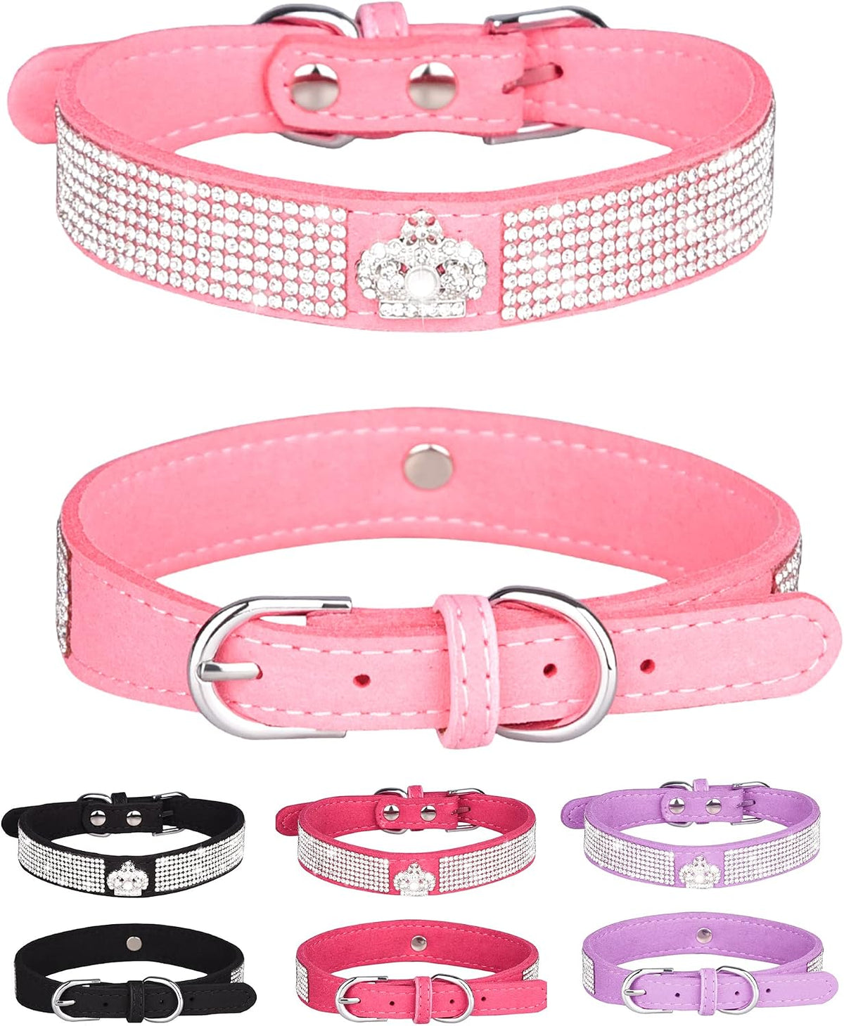 Dog Collar for Small Dogs - L / pink3