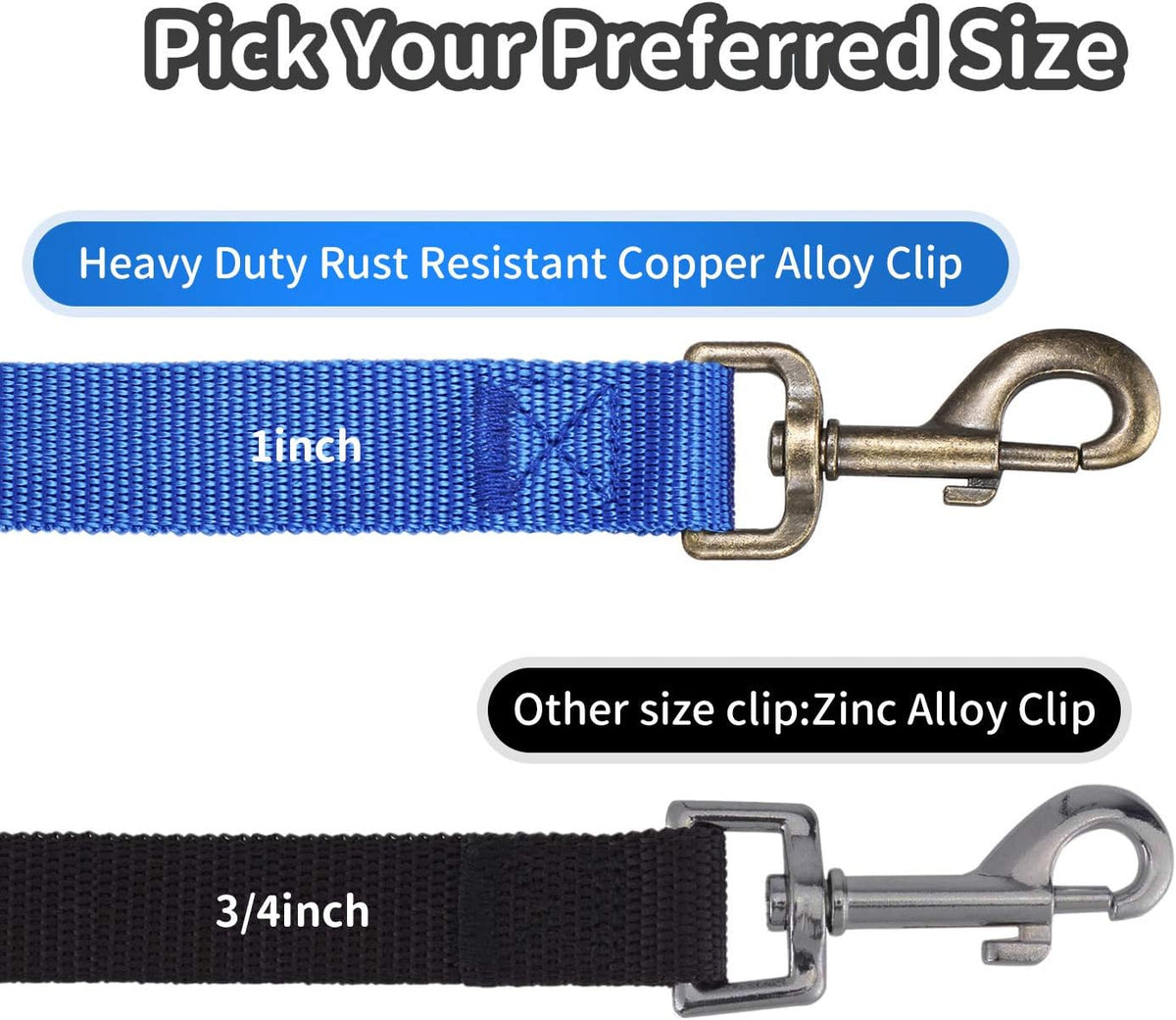 Hi Kiss Dog/Puppy Obedience Recall Training Agility Lead - 100 Feet / T1:Large Dog Thicken black - image 3