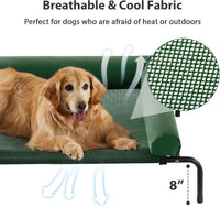 RRPETHOME Elevated Cooling Dog Cot 43x31" - Green / 48.0"L x 35.0"W x 8.0"Th - image 3