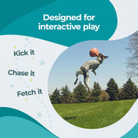 Jolly Pets Bounce-n-Play Dog Toy Ball - Orange / Small (4.5 in) - image 3