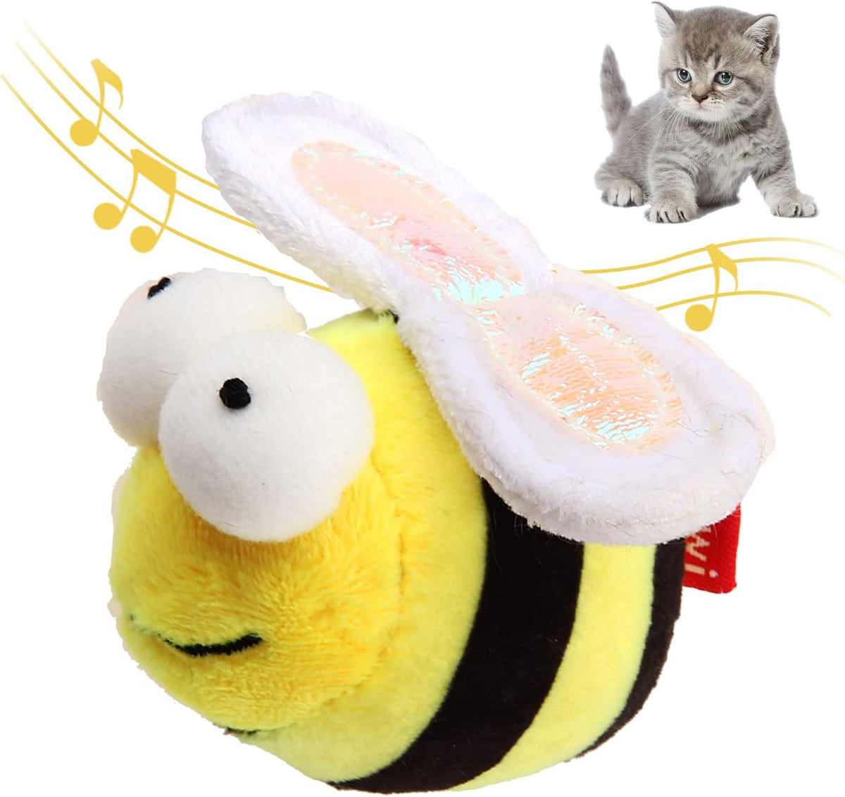GiGwi Interactive Cat Toys Squeaky - Bee
