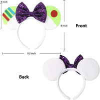 UNSPAZ Mouse Ears Headbands - Green - image 2