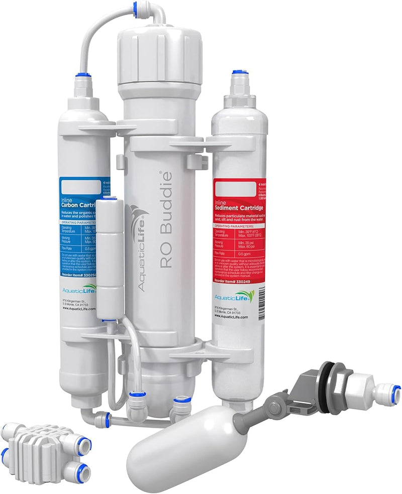 Aquatic Life RO Buddie 4-Stage Aquarium Water Filter System - 75-Gallon Three stage (Pack of 1)