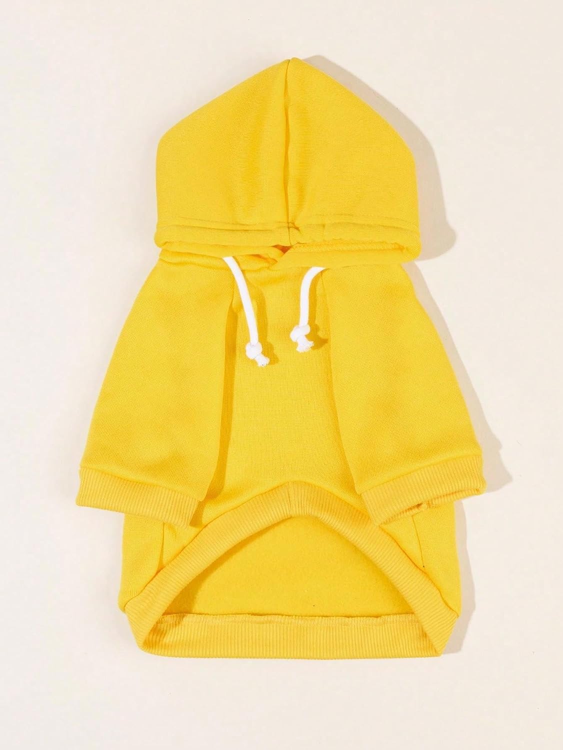Basic Dog Hoodie Sweatshirt Puppy Sweater Warm Cat Costumes Pet - Medium / Yellow - image 4