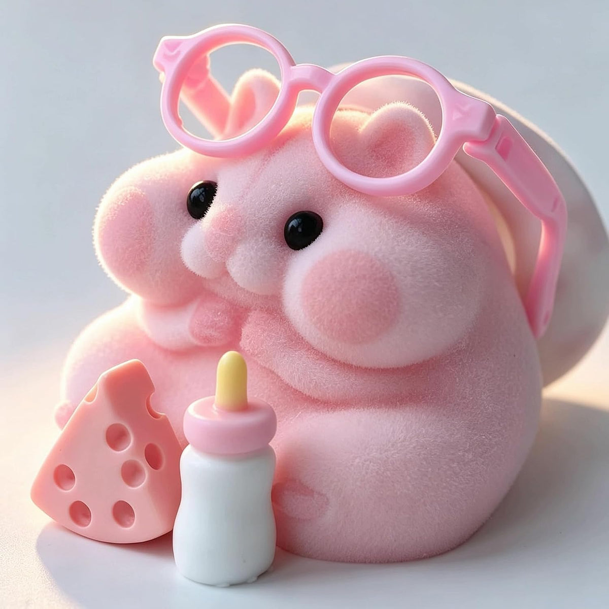 Handmade Hamster Squishy Toy - Pink - image 3