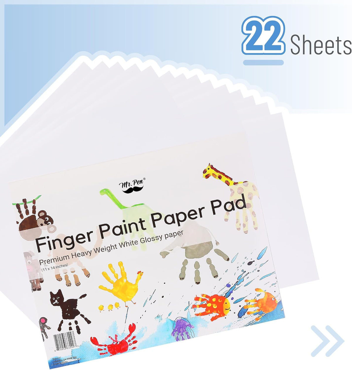 Mr. Pen, Finger Paint Paper Pad for Kids - image 2