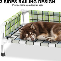 Elevated Dog Bed with with Guardrail - 34'' x 20'' x 12'' - image 2