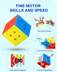 CFMOUR stickerless 2x2 and 3x3 speed cube set in gift box - view 14