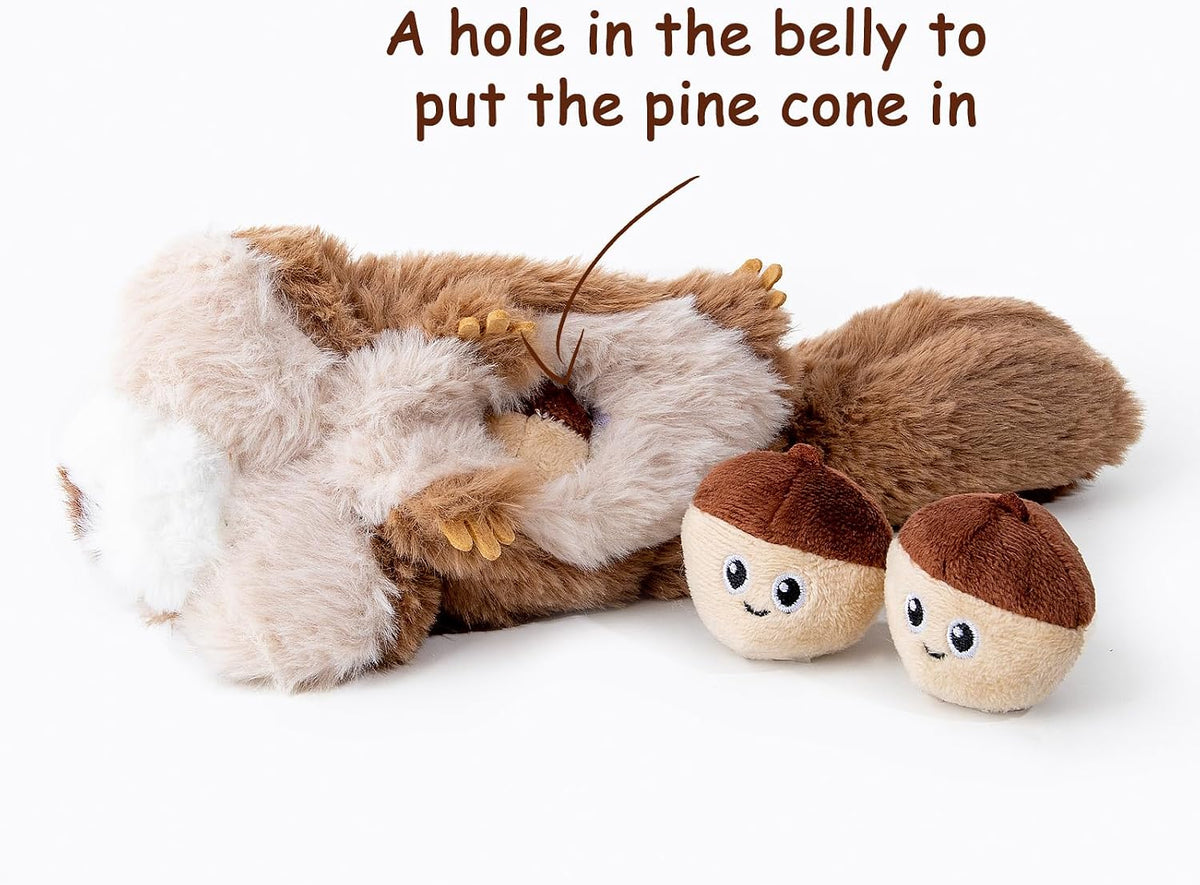 Hollypet Squeaky Hide and Seek Dog Toys for Small and Medium Dogs - Pine Cone - image 2