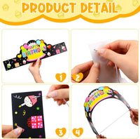 Yunsailing 36 Pcs Birthday Crowns Kids Classroom Party, Pink - Black - image 3