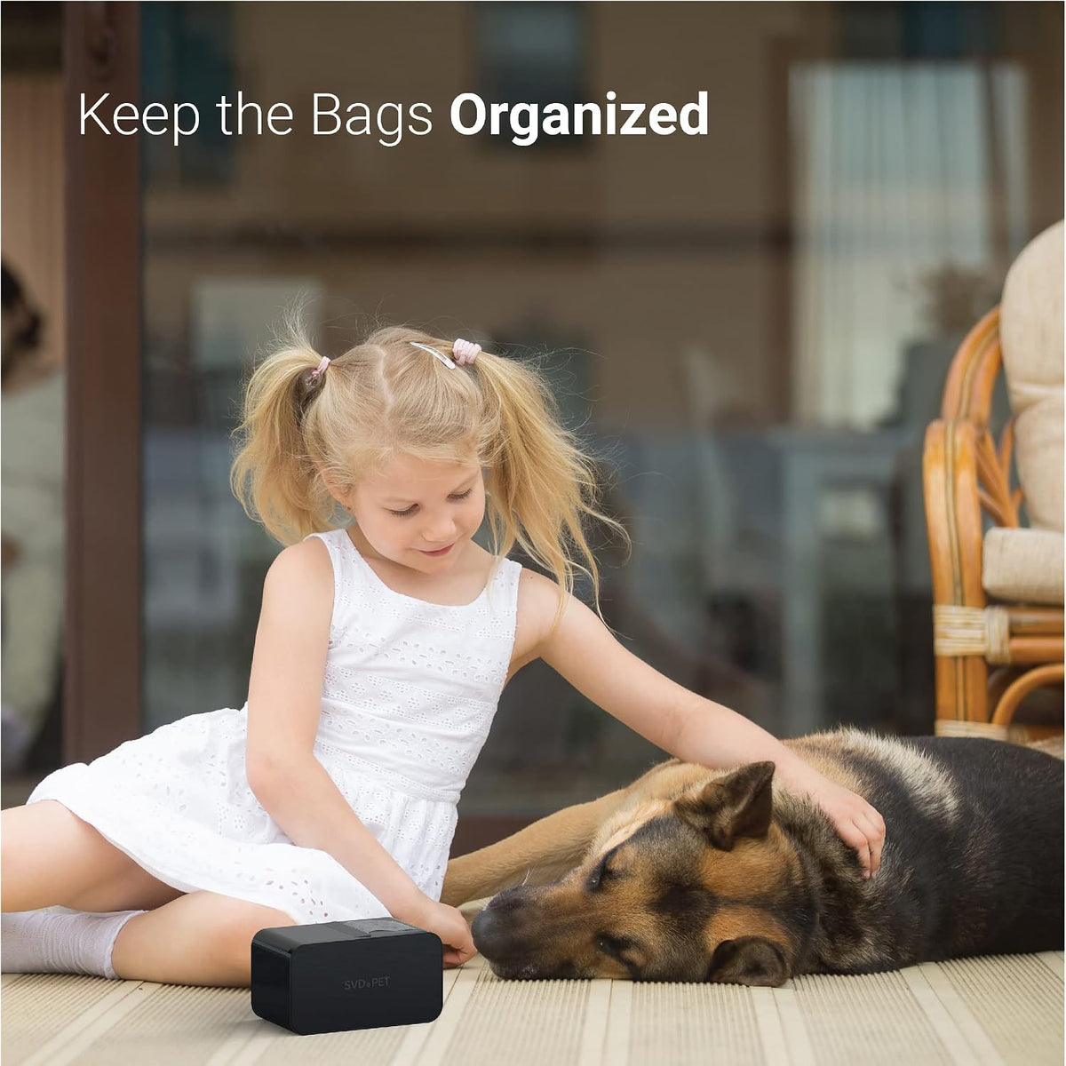 SVD.PET Dog Poop Bag Dispenser, Wall Mount Waste Bag Dispenser - Black / 1 Dispenser + 120 Waste Bags - image 3