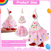 7 Inch Mini Desk Goose Outfits - Birthday Color(pink) - image 3