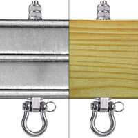 BeneLabel heavy duty stainless steel swing hangers with bearings, set of 2 - view 24