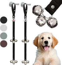 Caldwell's Pet Supply Co. Dog Potty Bells, Dog Door Bell - Set of 2 Potty Bells / Black