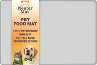 Neater Pet Brands Neater Mat Cat & Dog Food Mat - 24"L x 16"W / Light Gray
