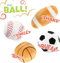 Kidaddle Kid's First Sports Bag with plush football, soccer ball and baseball toys - view 3