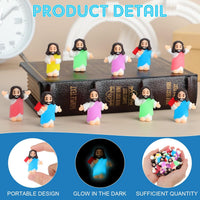 CroBlissful 50 little Jesus figurines that glow in the dark, five colors - view 26