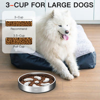 Feedoo Slow Feeder Dog Bowl-2Cups for Medium Breeds - Spiral-2Pack / L 3~3.5Cups - image 2