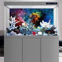 72x18 inches Galaxy Aquarium Background Stars Universe Fish Tank - 30x18in/75x45cm - image 2