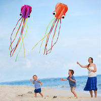 Hengda Kite Soft Octopus Kite Series - 2 / Orange+Purple - image 3