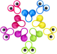Frienda 30 Pcs Eye Finger Puppets Ring Toys for Kids, 5 Colors – Fun for Kids & Family - image 3