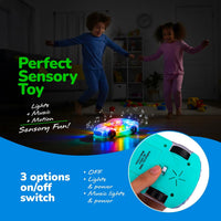 ArtCreativity Light-Up Transparent Sensory Car Toy, Bump-and-Go - image 3