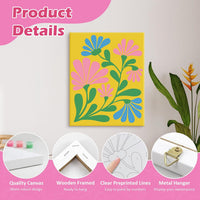 goldentime 3 Pack Kids Paint by Numbers Kit - Modern flowers - image 3