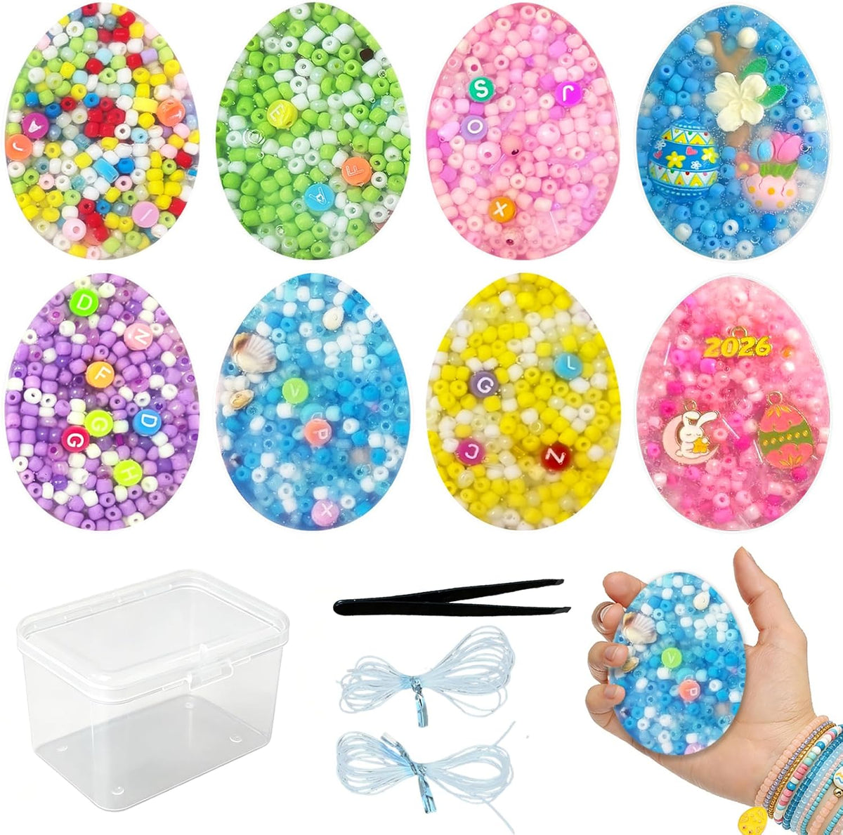 Pixnest 5 pack picky pads, rainbow fidget picking pads 3.34 inch with tweezer - view 10