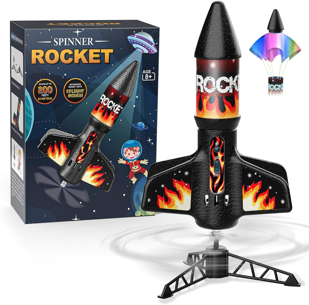 Mafbeanl Rocket Launcher for Kids - Flame