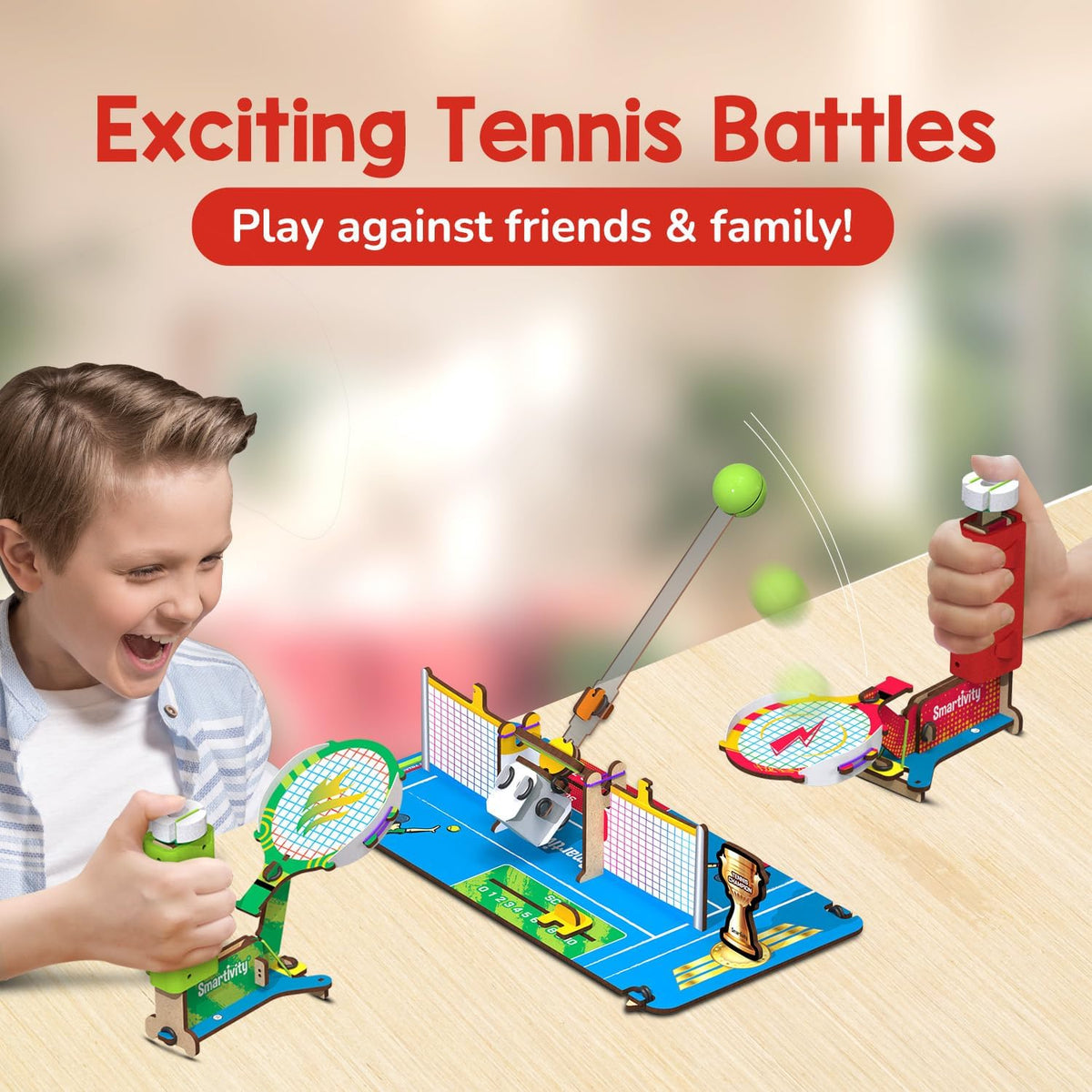 Smartivity DIY Mini Golf STEM Kit for Kids 6-12 Years – Fun for Kids & Family - Tabletop Tennis - image 2