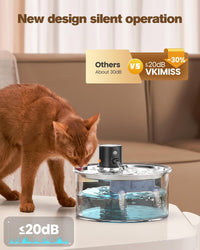 VKIMISS Cat Water Fountain Filters: Pet Water Dispenser Filter - Cat fountain + 1 filters - image 3