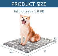 KROSER Fancy Crate Pad Bed Mat Reversible, Machine Washable - Large - image 4