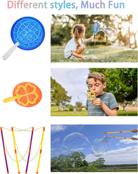 Unistylar giant bubble wands set, 22 pieces with double-handled rope wands and bubble trays - view 7
