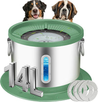 UPSKY 14L No Spill Dog Water Bowl - Deep Green / 14L