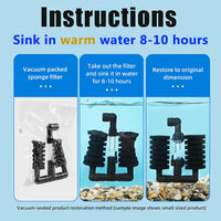 AQUANEAT 4 Pack Double Bio Sponge Filter, for Fry, Betta, Shrimp - Small 1pc - image 3