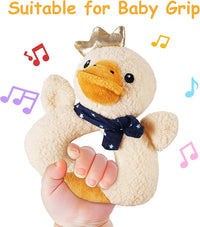 iPlay, iLearn Baby Toys 3 6 12 Month Newborn Gifts, Infant Soft Farm Stuffed Animal Rattles Plush Barn, Boy Girl Stuff, Shower Basket Stuffer, Sensory Hand Development Toy 0 2 4 7 9M 1 Yr - Farm
