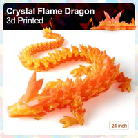 3D Printed Dragon 24 Inch - Flame Colour / 24in - image 2