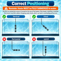 AquaMiracle Aquarium Heater 15W Fish Tank Heater for 1-3 Gallon Tanks – Essentials for Fish - For 3-5 Gal Tank - image 4