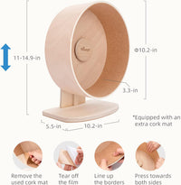 Niteangel Wooden Hamster Exercise Wheel: - M - image 2