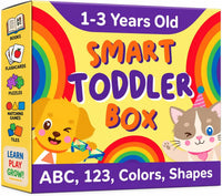 TOYVENTIVE learning toys set for 2 year olds with books, puzzles and matching games
