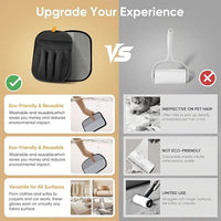 Pet Hair Removal Glove for Cats & Dogs Five-Finger Electrostatic Pet Hair Remover Glove for Clothing, Couch, Carpet, Furniture, Great Alternative to Pet Lint Roller