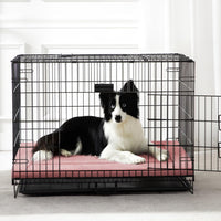 Dog Bed for Crate, Medium/Large Dogs Crate Bed - 36.0"L x 23.0"W x 1.2"Th / Pink - image 2