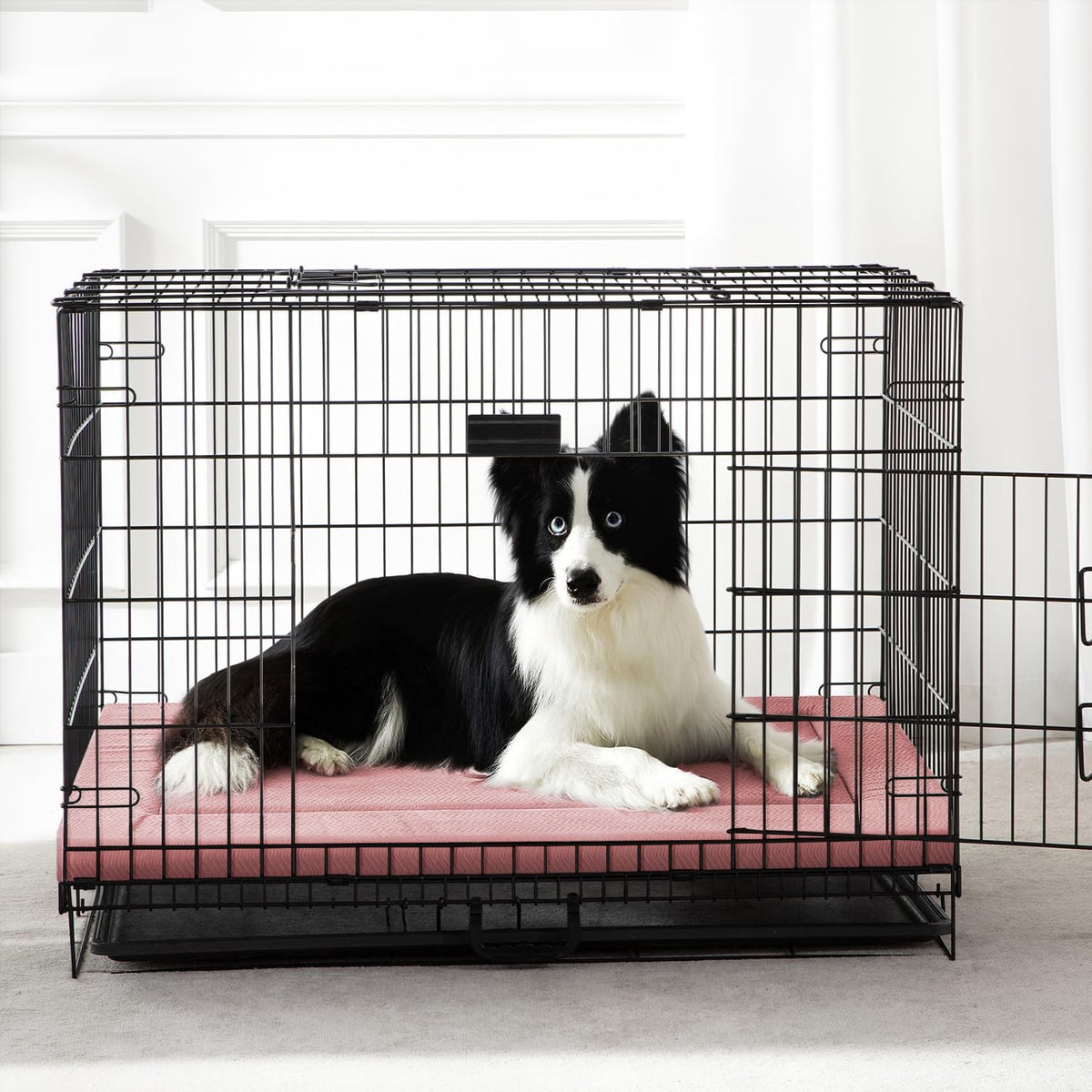 Dog Bed for Crate, Medium/Large Dogs Crate Bed - 36.0"L x 23.0"W x 1.2"Th / Pink - image 2