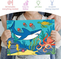 goldentime 3 Pack Kids Paint by Numbers Kit - seaworld - image 4
