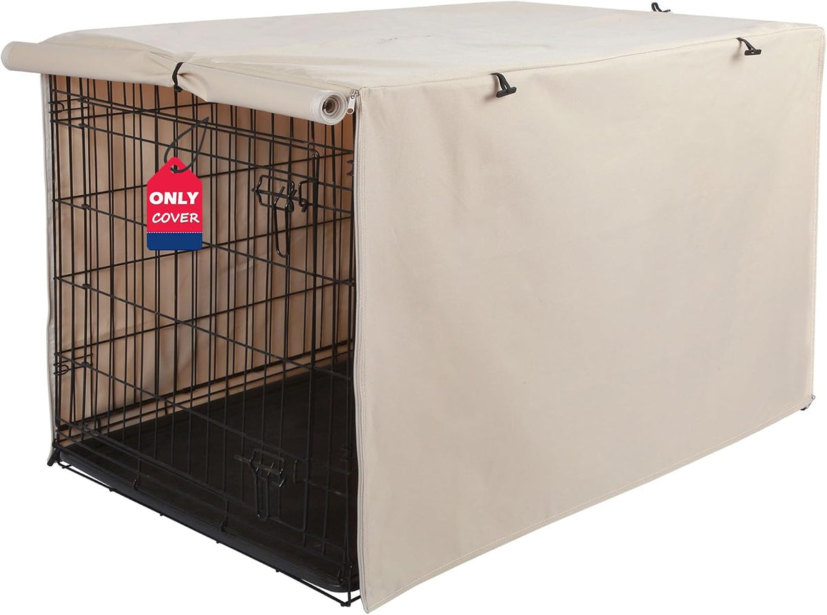 Deblue 36 inch Dog Crate Cover Fit for 36 inch Wire - – Essentials for Dogs - 42.0"L x 28.0"W x 30.0"H / Tan