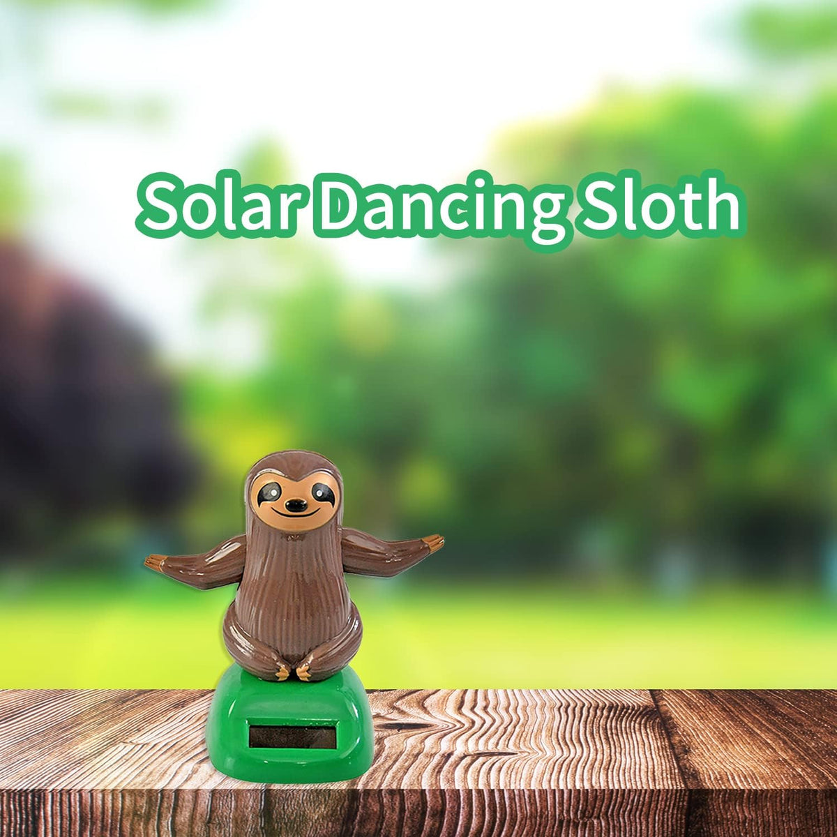 YDEROD sloth solar dancing figure in beige resin for a car dashboard - view 6