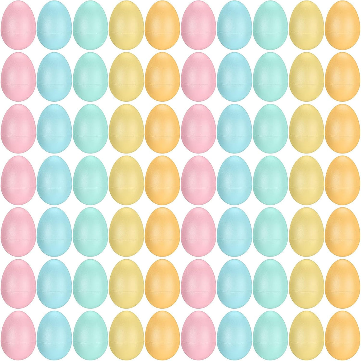 Yeshone 100 plastic egg shakers in 10 bright colors