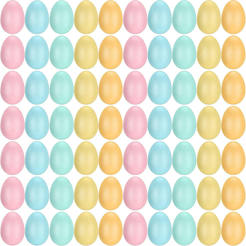 Yeshone 100 plastic egg shakers in 10 bright colors