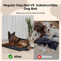 Chew Proof Indestructible Dog Crate Pad - Black / Medium (22"x35") - image 2