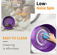 15" Aluminum Alloy Silent Chinchilla Exercise Wheel – Essentials for Small Pets - Purple - image 2